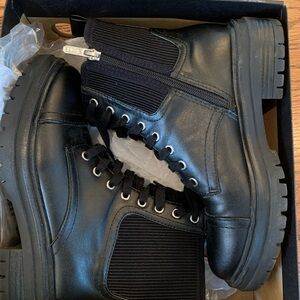 Sam Edelman Womens black combat boot